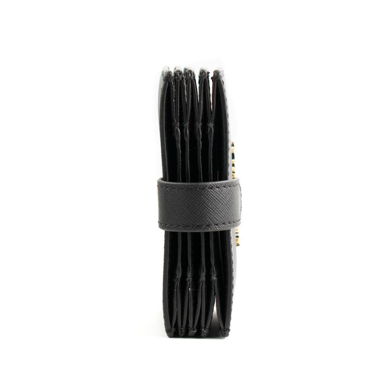 Porte-cartes femme Michael Kors en toile noire