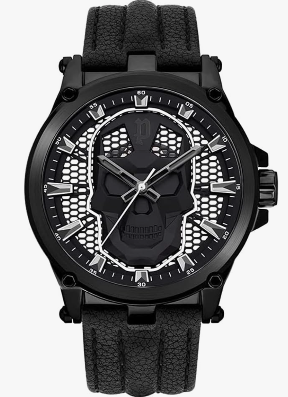 POLICE Montre Hommes Analogique Quartz Skull