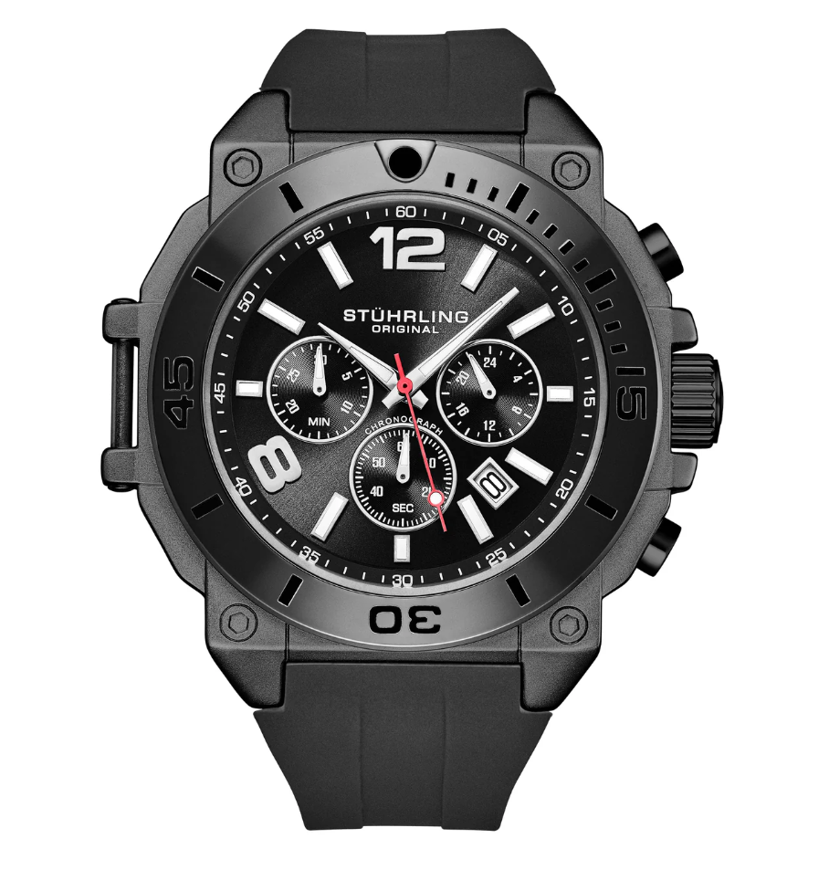 Stührling Spectra 50 mm Japanese Quartz Chronograph 4054.2