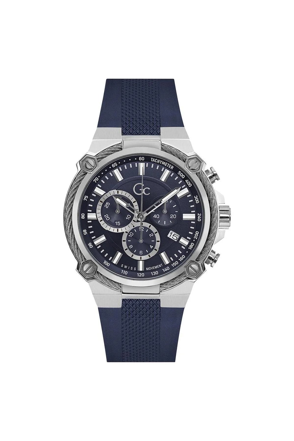 Montre Homme GC Y24017G7MF – Chronographe Bleu