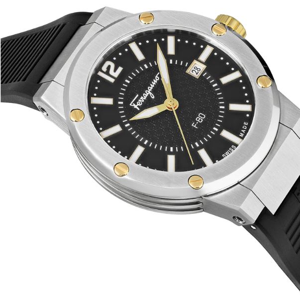 Ferragamo F-80 Rubber Noir Homme SFHY00120