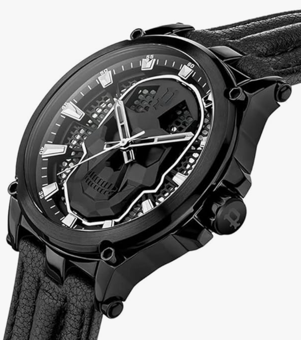 POLICE Montre Hommes Analogique Quartz Skull