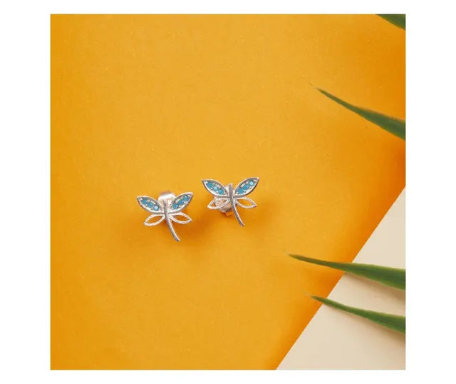 Boucle d'Oreille argent Papillon
