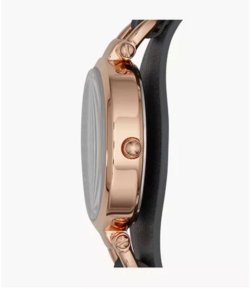 FOSSIL Montre Georgia Smoke en Cuir Femme