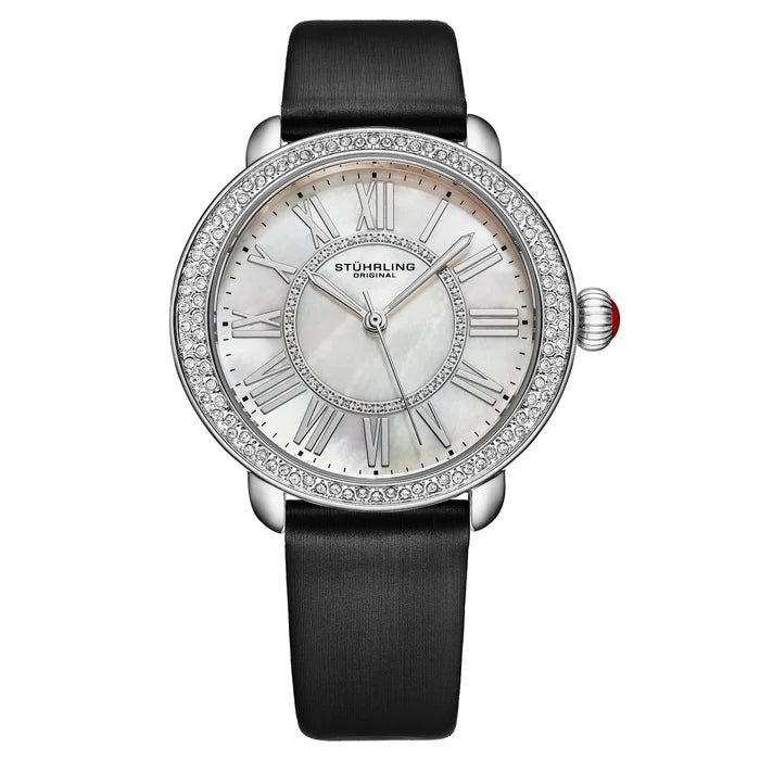 Montre Femme Stührling Aurelia 4068.1 – Nacre & Cristaux