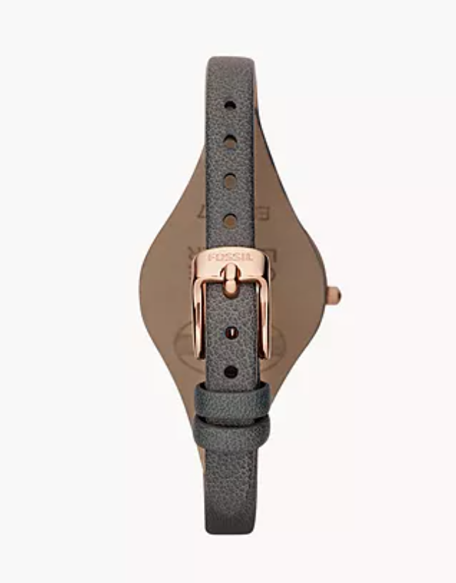 FOSSIL Montre Georgia Smoke en Cuir Femme
