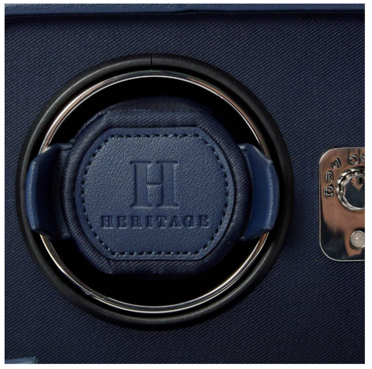 Wolf Windsor Heritage Remontoir automatique cuir bleue