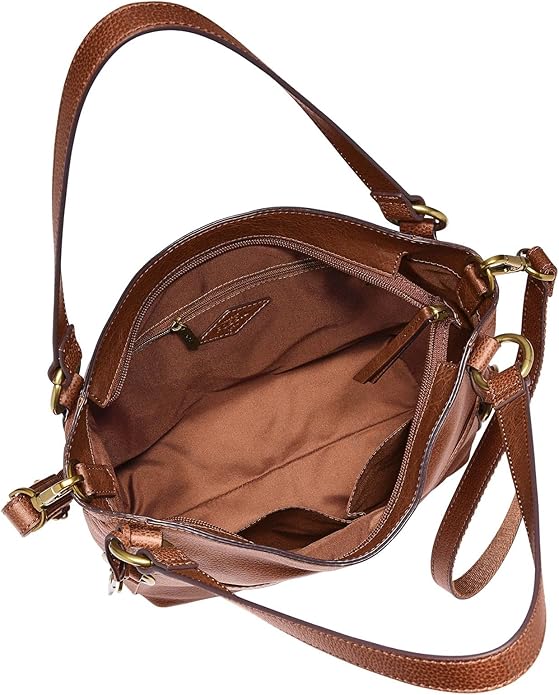 Sac Fossil en cuir marron - Sam