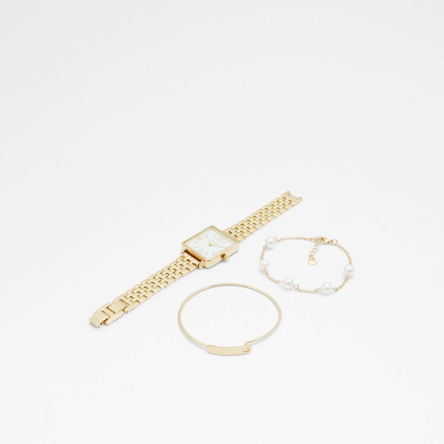 Coffret ALDO Montre Femme & Bracelets – Élégance Dorée