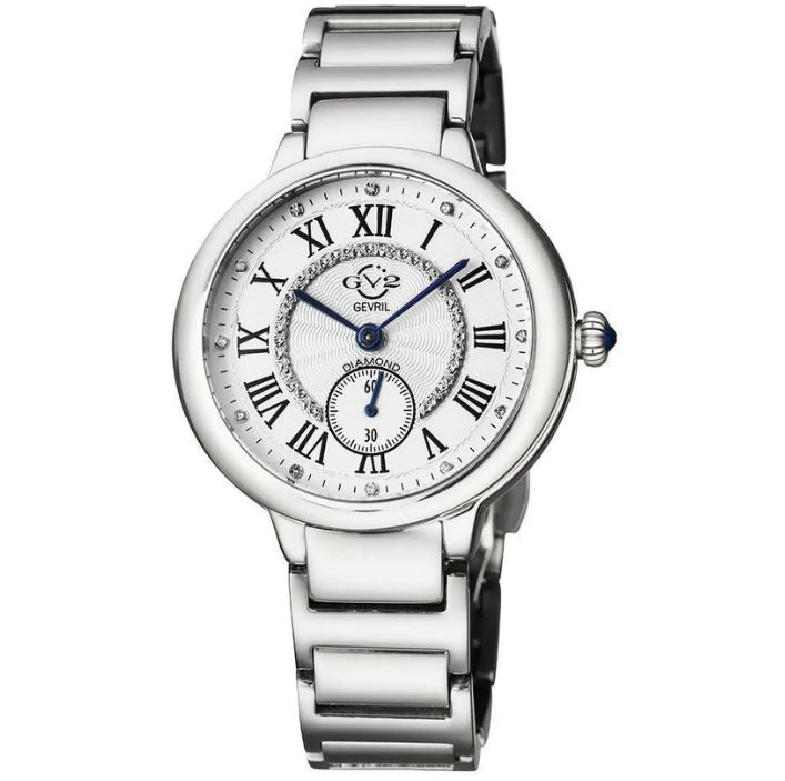 Montre Femme GEVRIL GV2 12200B Rome Diamond Swiss Quartz