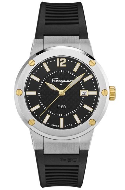 Ferragamo F-80 Rubber Noir Homme SFHY00120