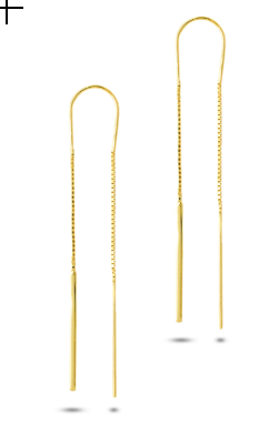 Naïades Boucles d'oreilles dorées Or jaune 18k