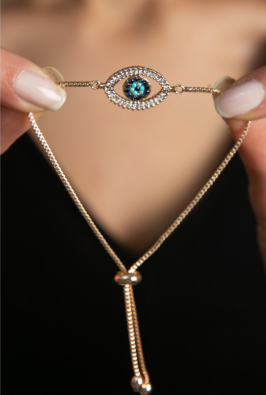 Bracelet Oeil en Argent HELIOPHILIA