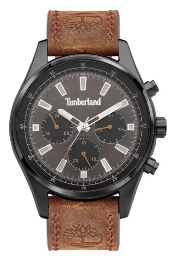 Montre Timberland Demarest en Cuir Marron