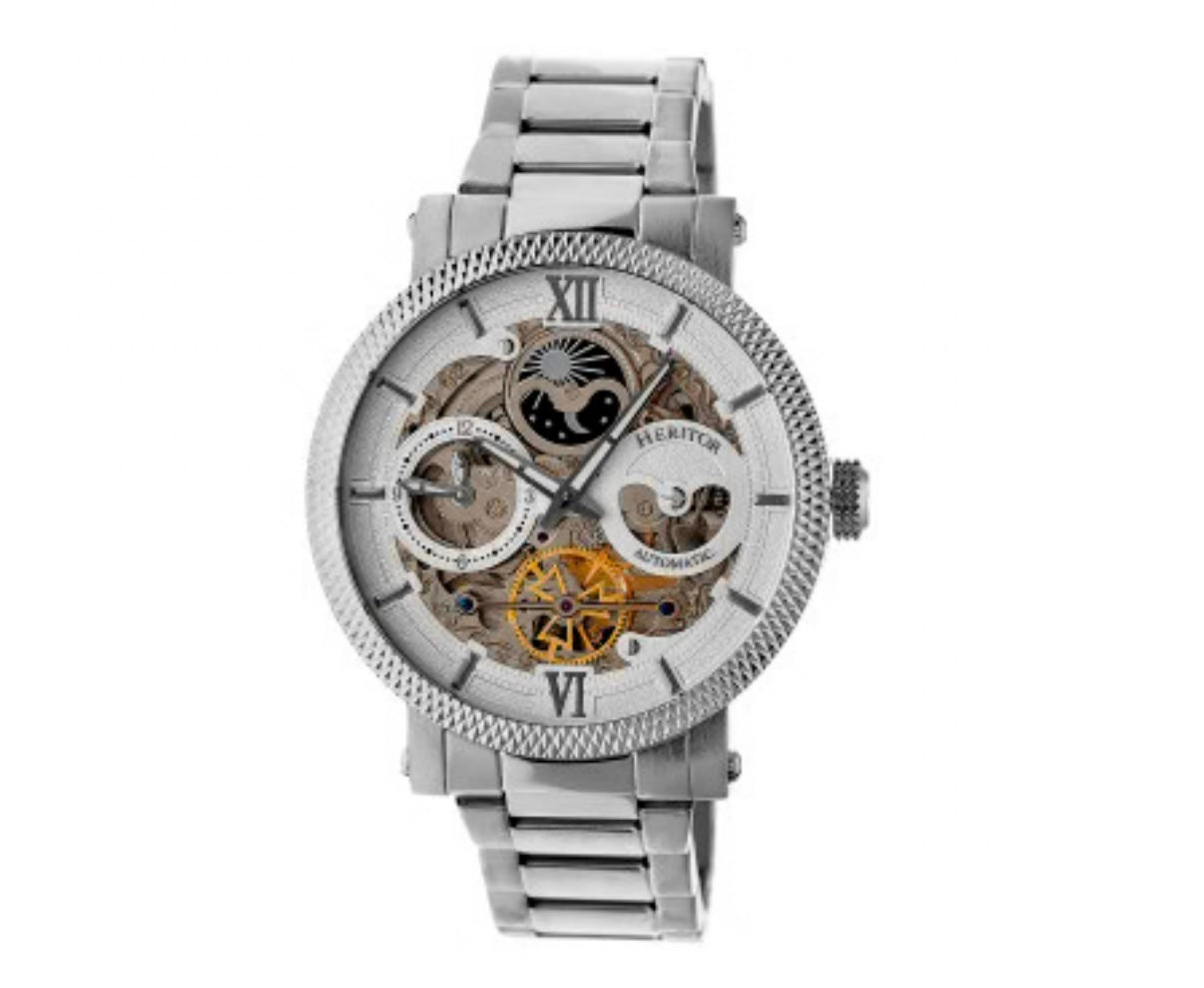 Heritor Automatic Aries Skeleton Dial Bracelet Watch