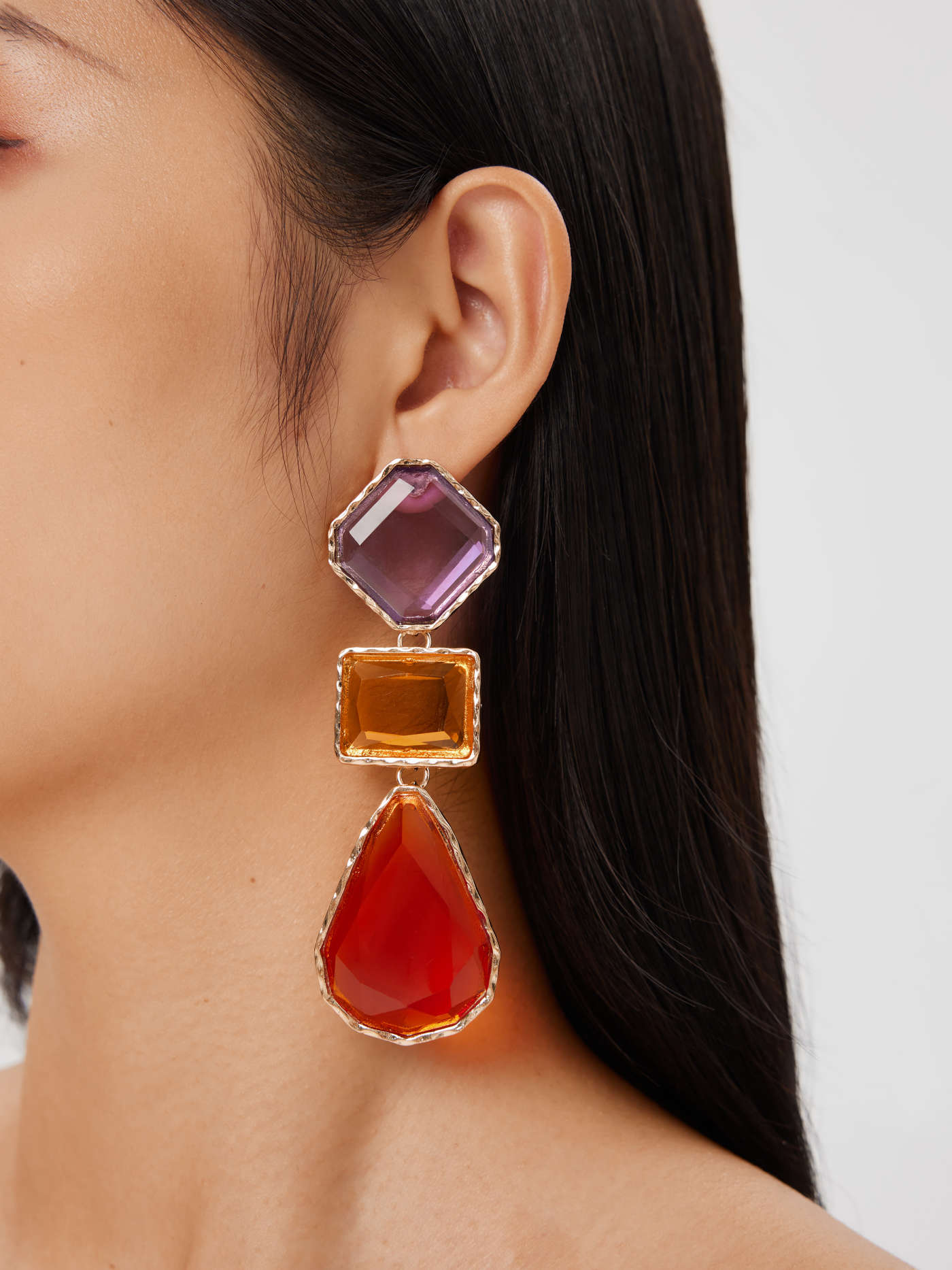 Boucles d’oreilles CXL by Christian Lacroix – Trio de Couleurs