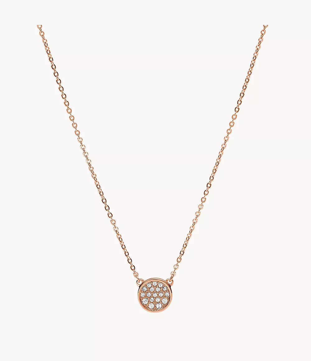 Collier Fossil Femme - Acier couleur or rose