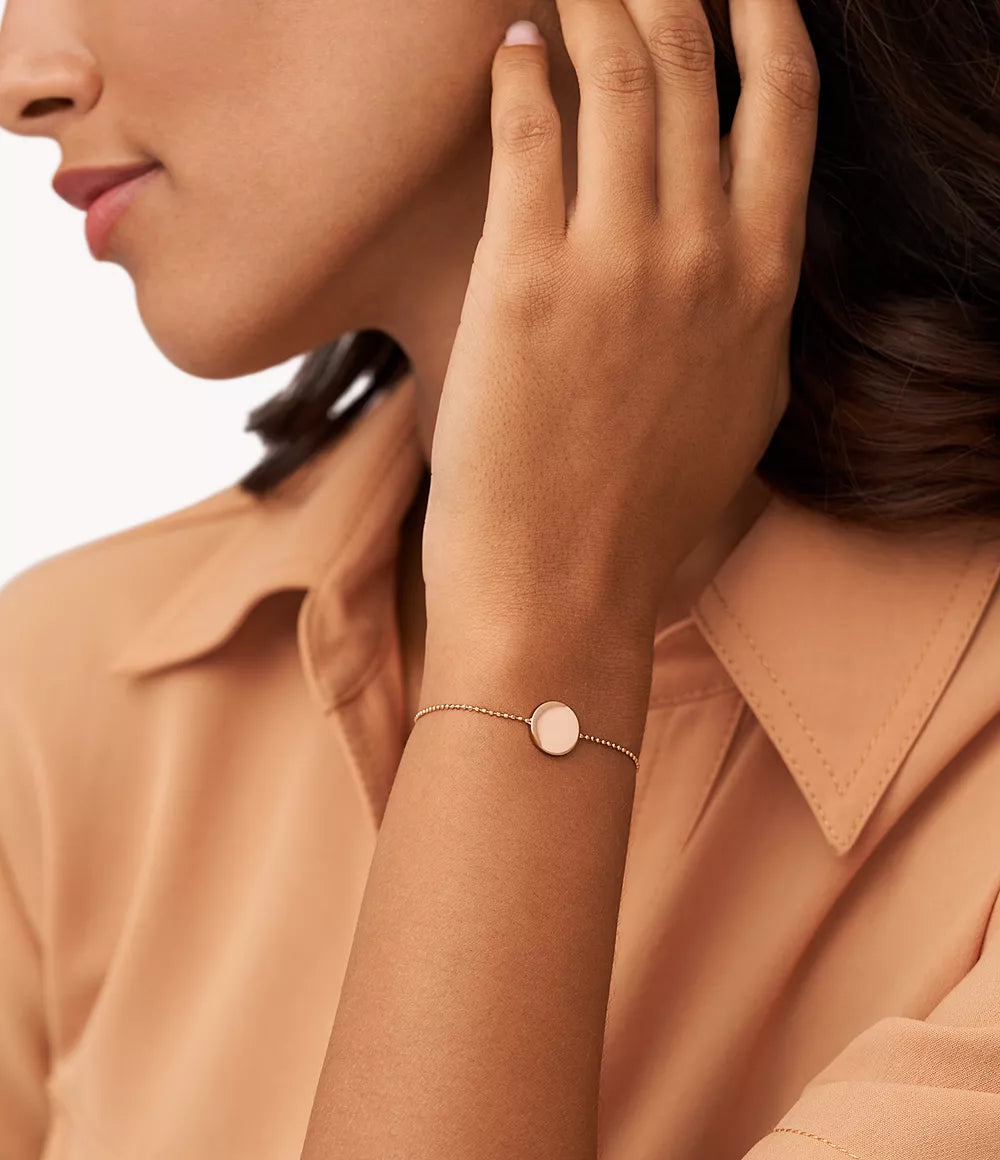 Bracelet Fossil Femme - Acier couleur rose gold