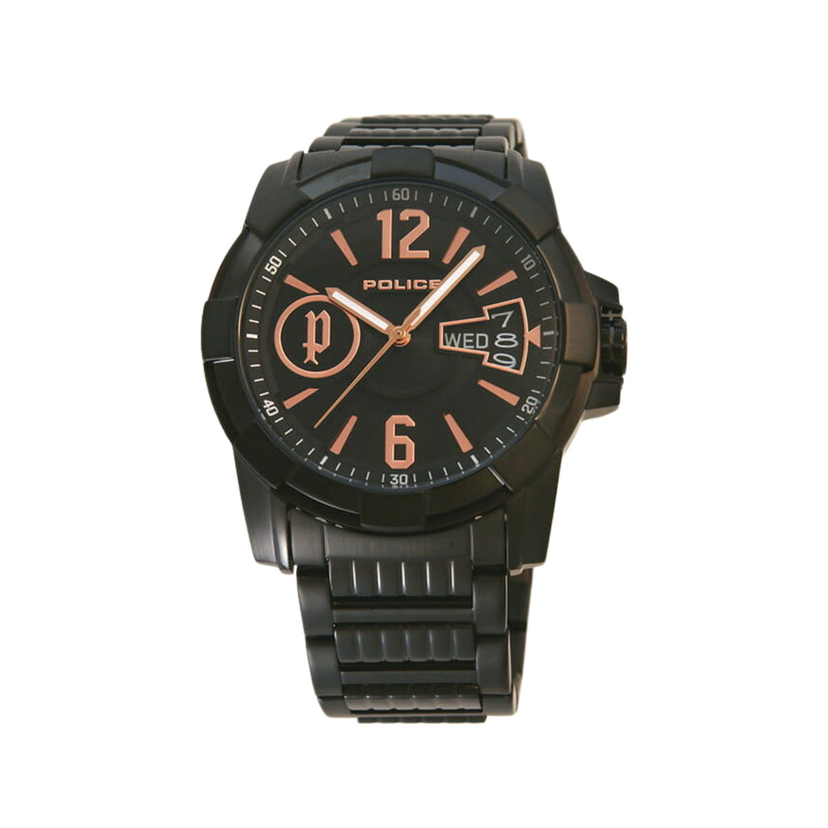 Montre homme Police noire en acier – 12221JSB/02M