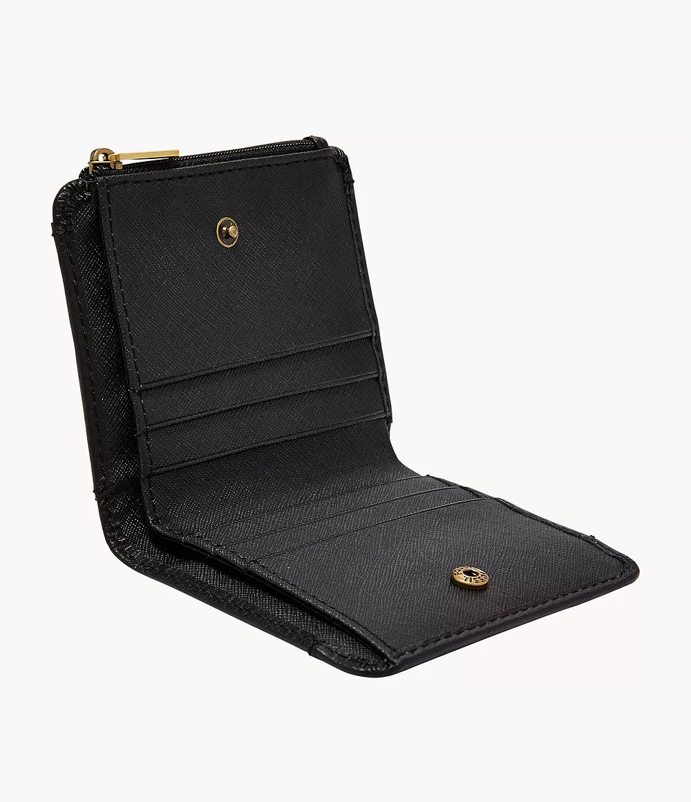 Fossil Jori RFID Bifold – Portefeuille en cuir noir
