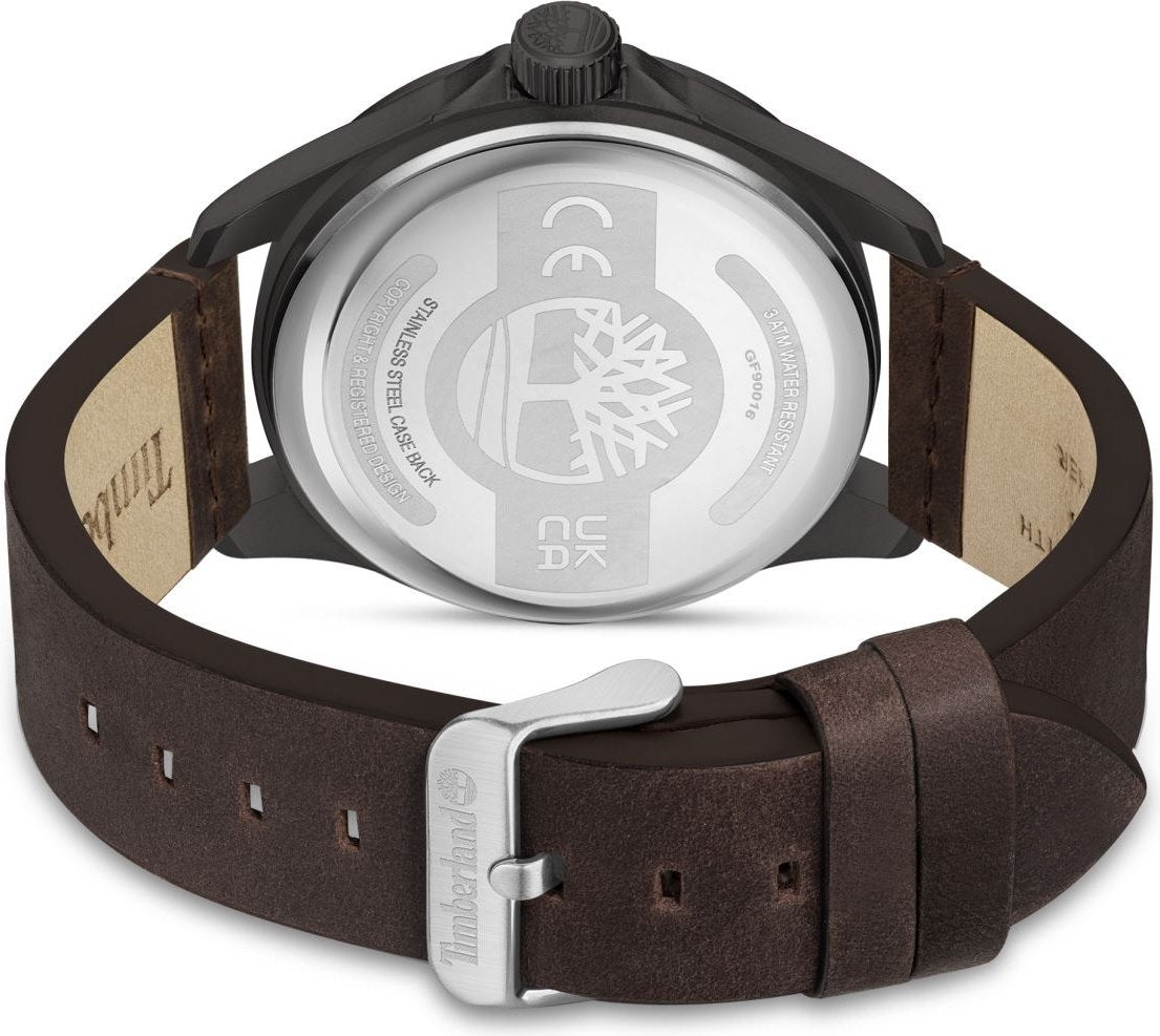 Montre Homme Timberland Lehighton-Z Cadran Vert et Cuir Marron – TDWGB9001603M