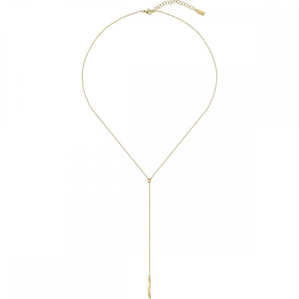 Collier BOSS pour Femme - Modèle Signature en Plaqué Or