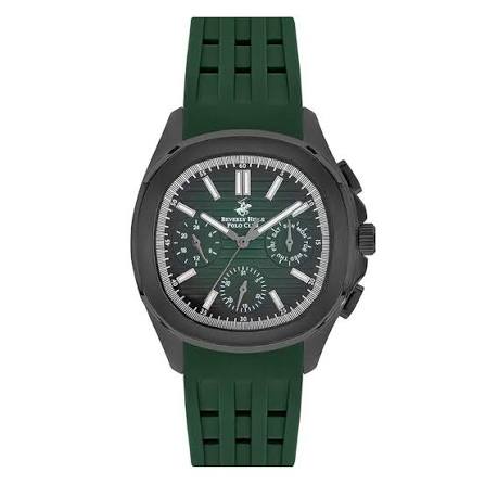 Montre homme Beverly Hills Polo Club avec bracelet vert – BP3211X.375