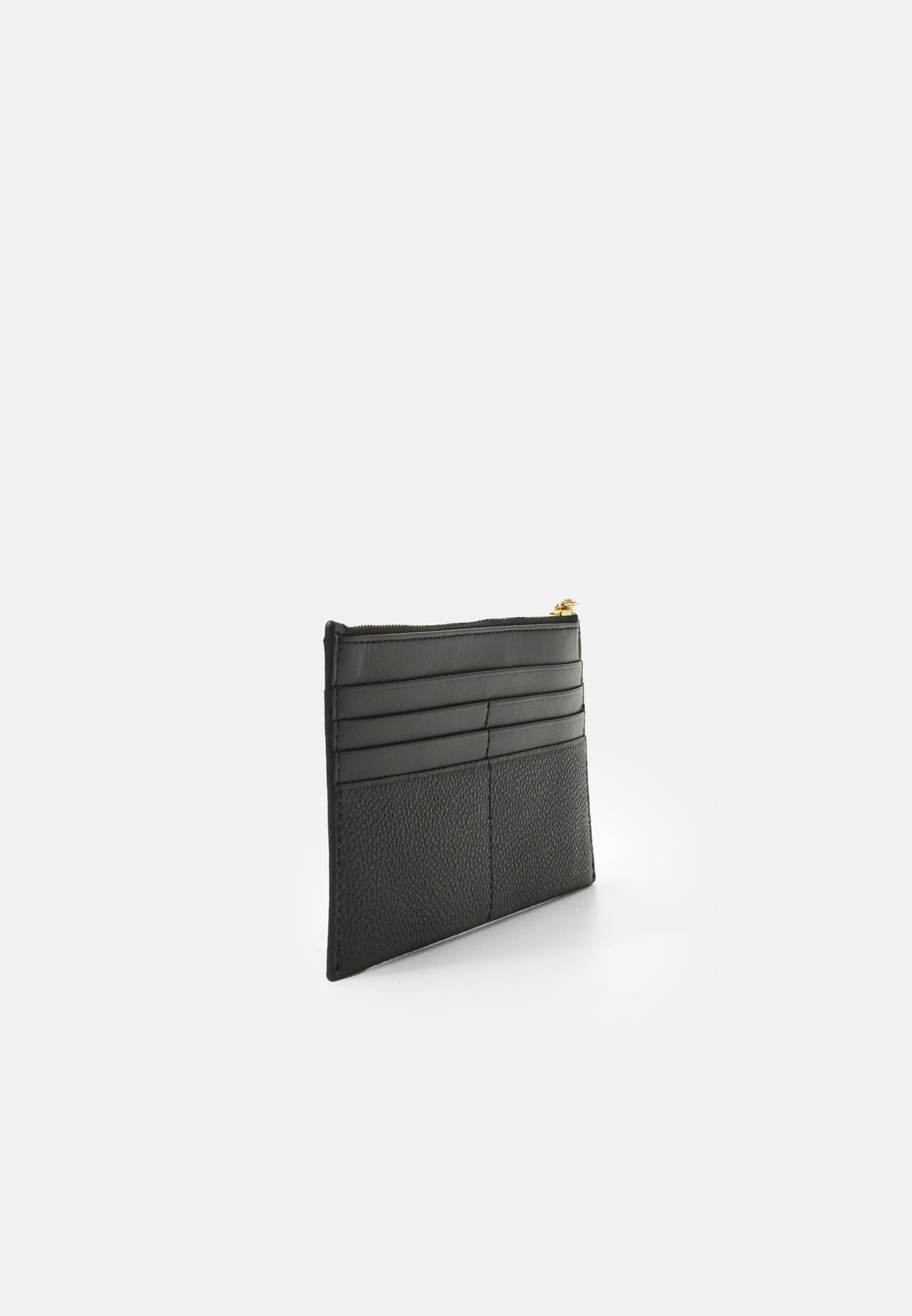 Portefeuille Michael Kors Empire Zip Card Case en cuir noir
