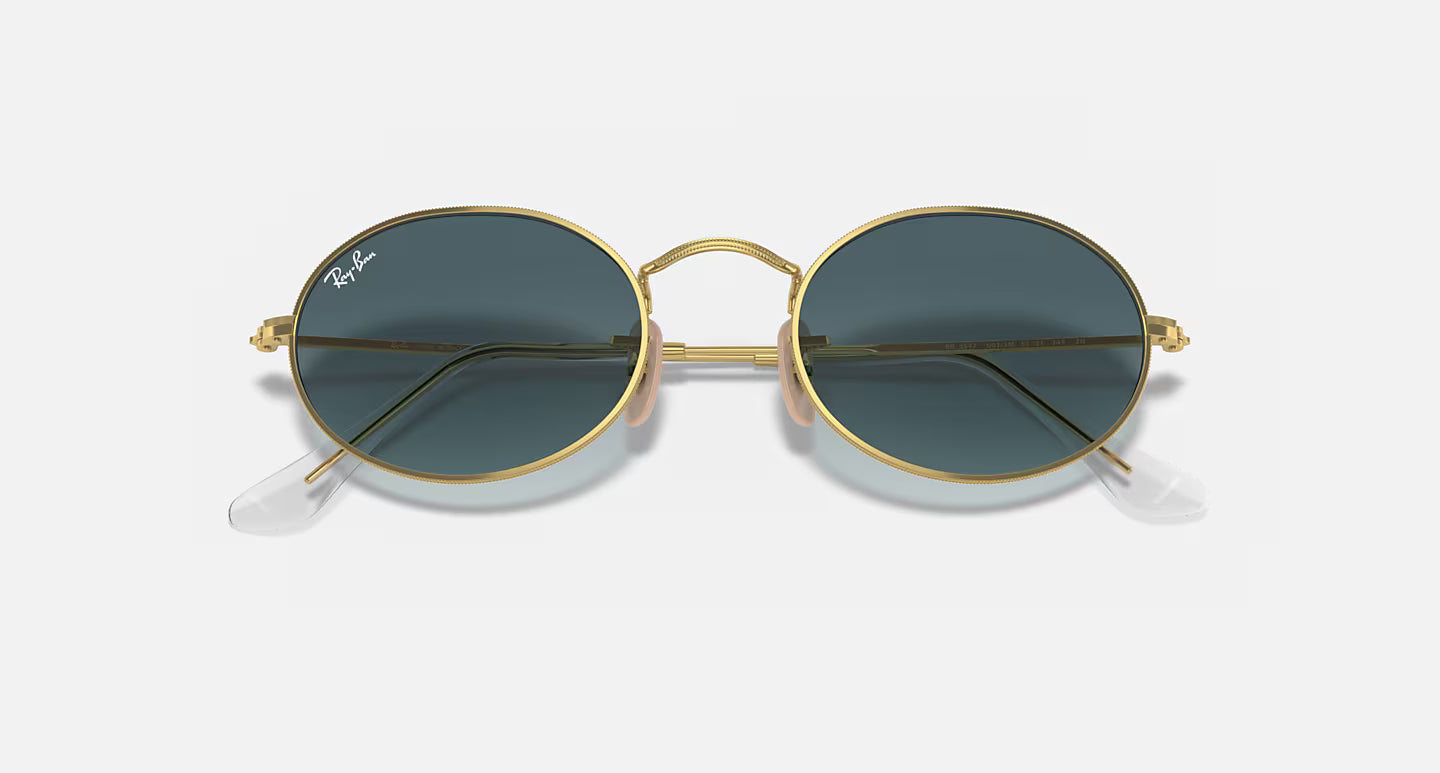 Lunettes de Soleil Ray-Ban RB3547 001/3M – Or & Bleu Dégradé