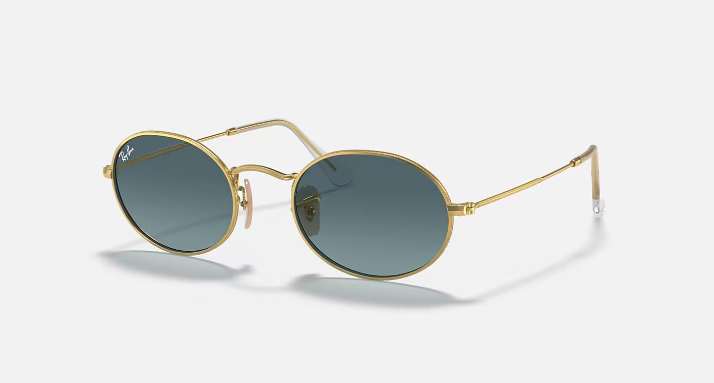 Lunettes de Soleil Ray-Ban RB3547 001/3M – Or & Bleu Dégradé