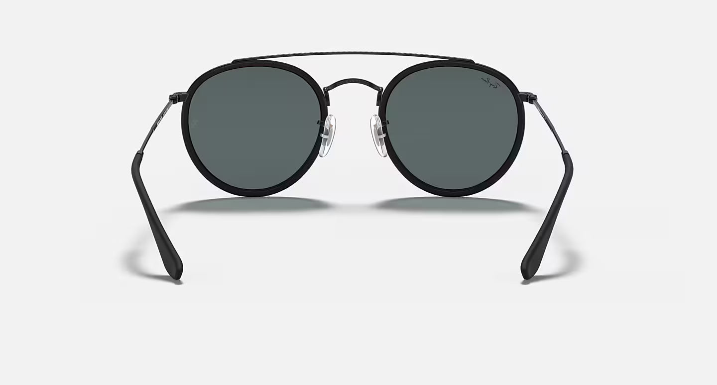 Lunettes de Soleil Ray-Ban RB3647N 002/R5 – Noir & Bleu/Gris