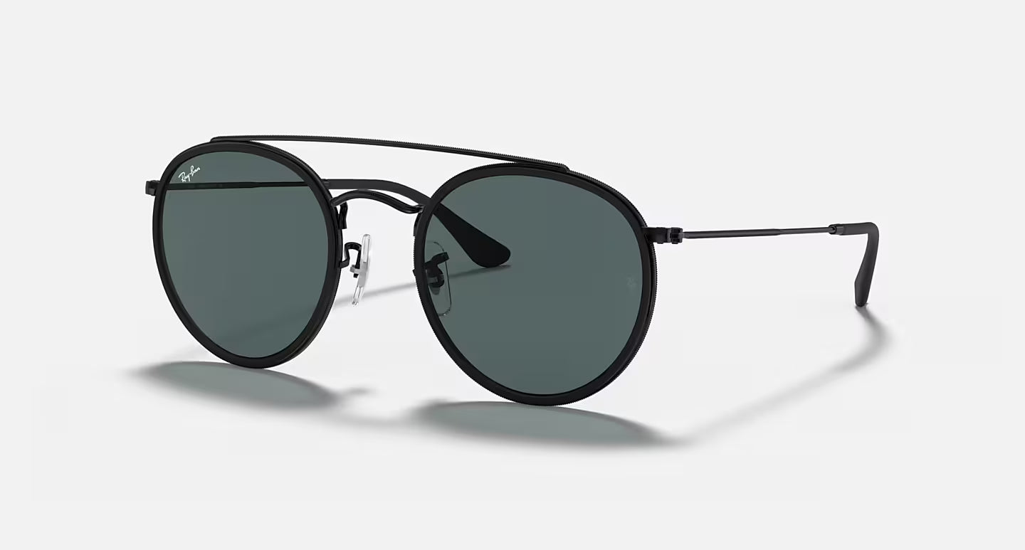 Lunettes de Soleil Ray-Ban RB3647N 002/R5 – Noir & Bleu/Gris