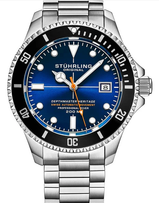 STHURLING Montre Automatique Suisse  DEPHMASTER