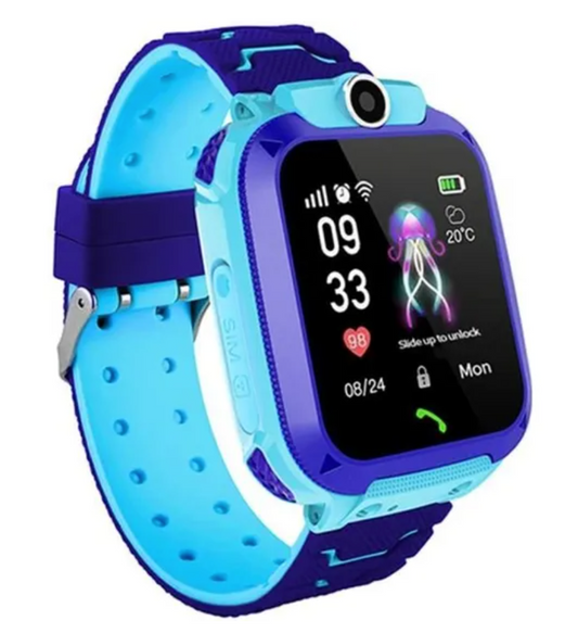 Montre Connectée Enfants GPS Bleue