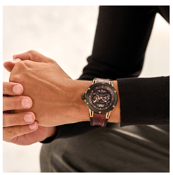 CERRUTI Velletri Bracelet en Cuir Marron