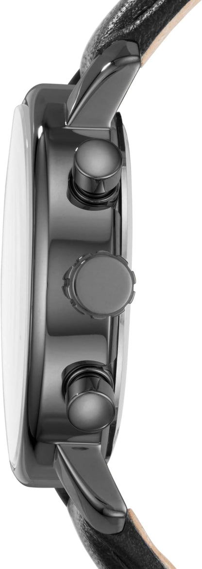 Montre Fossil - Cuir noir