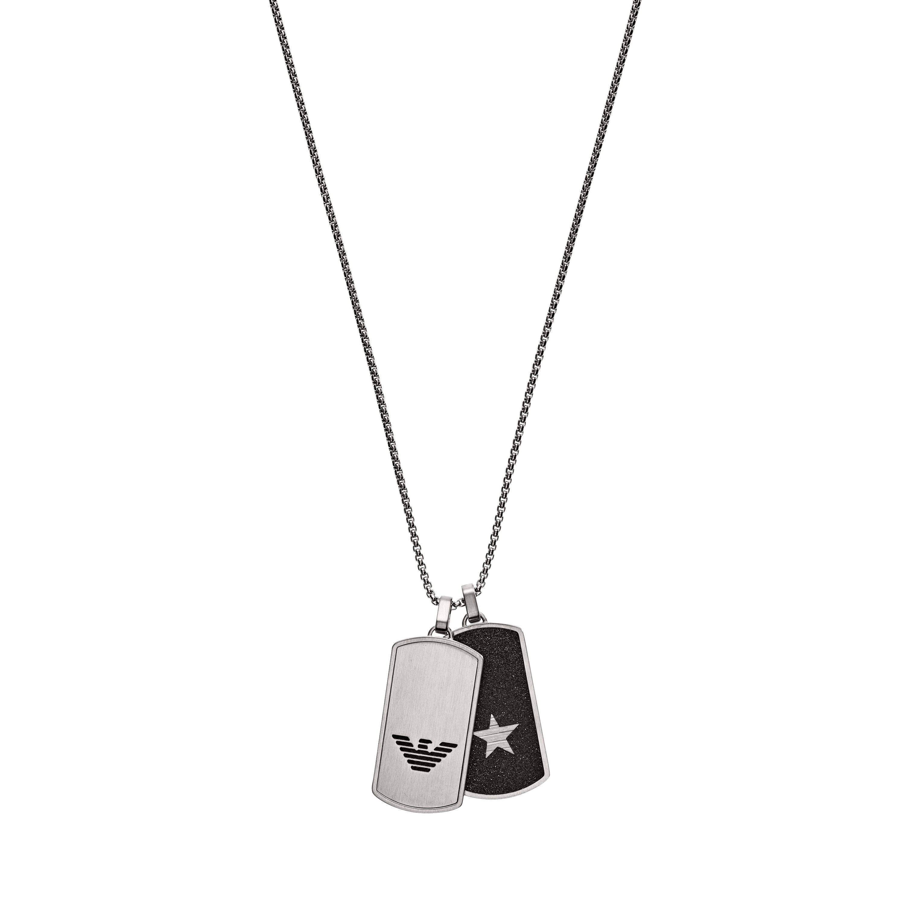 Collier Homme Emporio Armani EGS2675040 – Acier Inoxydable Noir