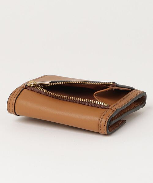 Portefeuille femme Fossil Avondale Trifold en cuir marron Saddle
