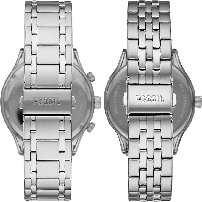 Coffret Duo Fossil Fenmore Montres Homme et Femme en Acier – BQ2469SET