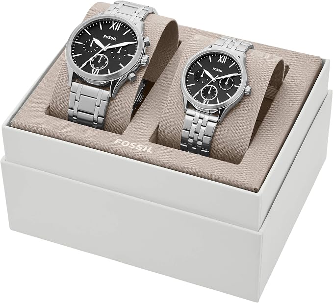 Coffret Duo Fossil Fenmore Montres Homme et Femme en Acier – BQ2469SET