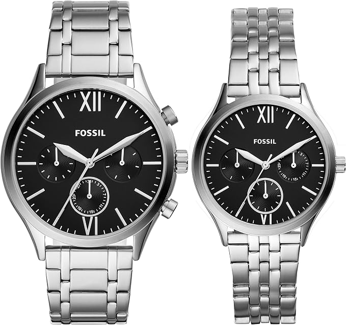 Coffret Duo Fossil Fenmore Montres Homme et Femme en Acier – BQ2469SET