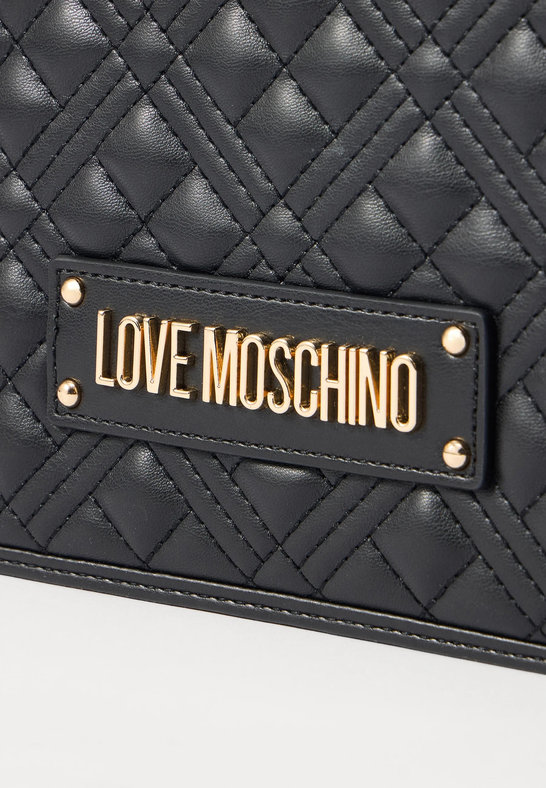 Sac bandoulière femme Love Moschino Laminated Quilted Bag noir