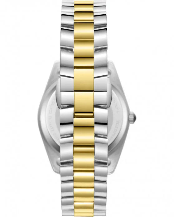 Montre femme Beverly Hills Polo Club à cristaux et bracelet bicolore – BP3833X.220