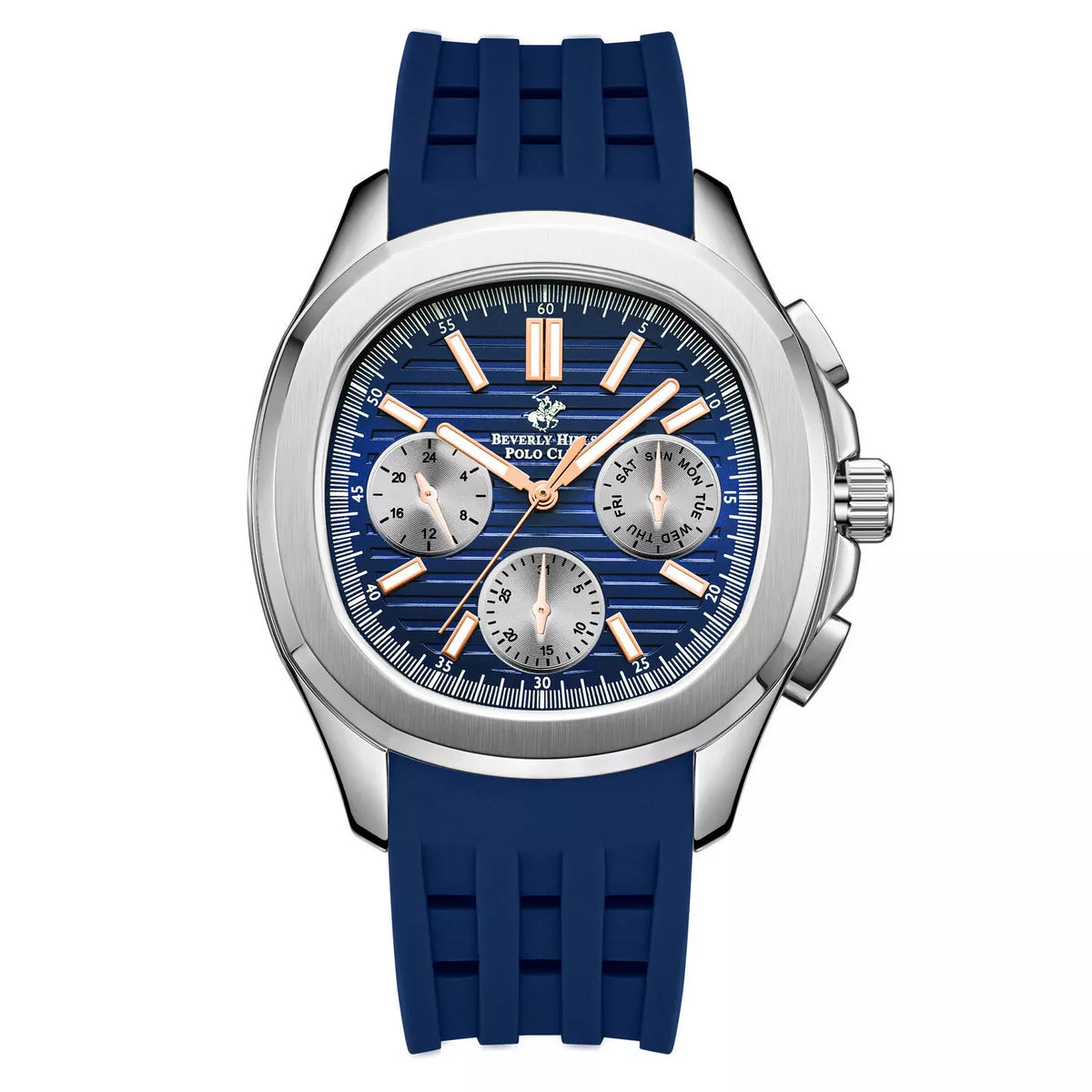 Montre homme Beverly Hills Polo Club bleu marine – BP3211X.390