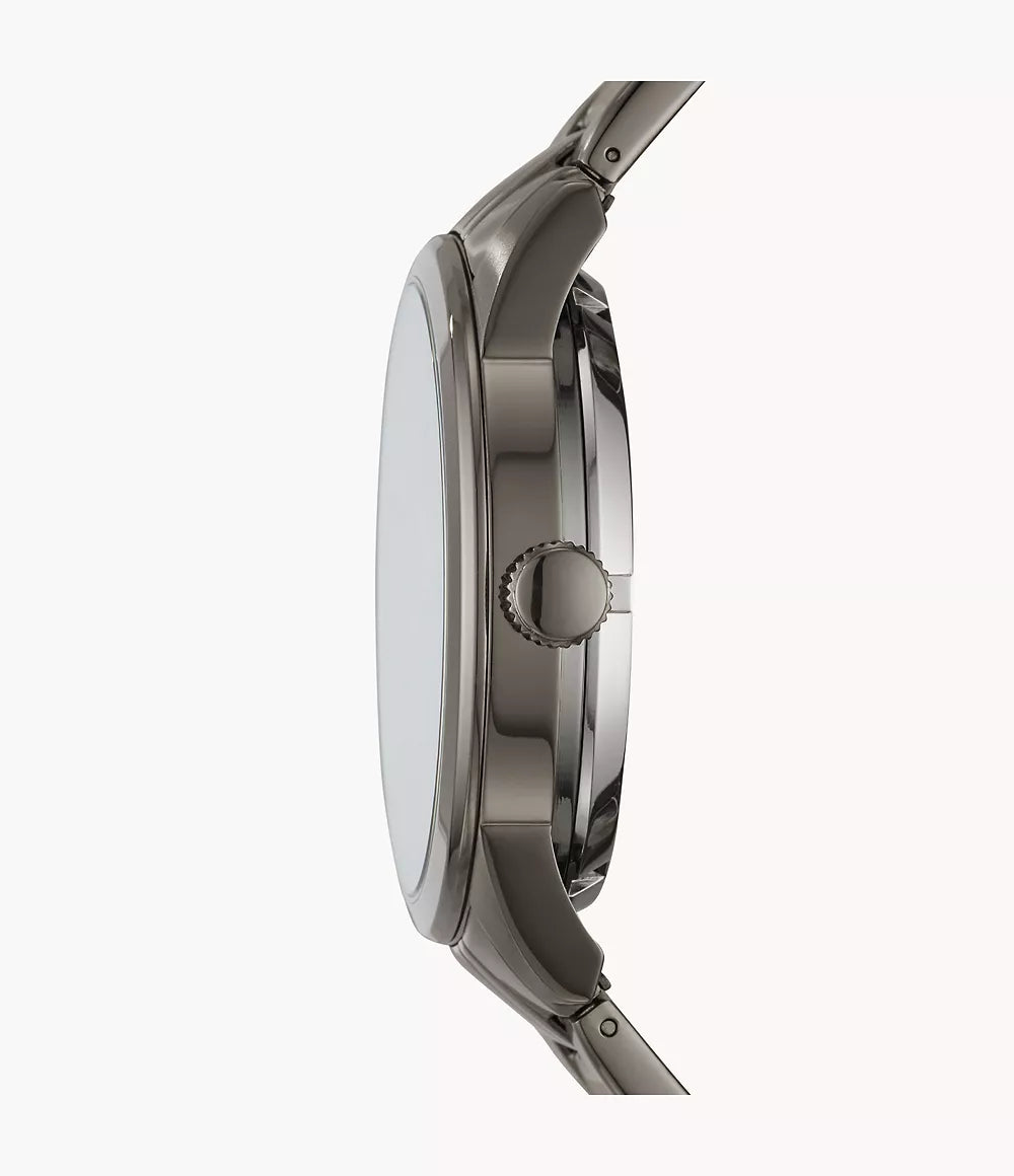 Montre Fossil Homme - Flynn Automatique 48 mm en Acier Inoxydable Gunmetal