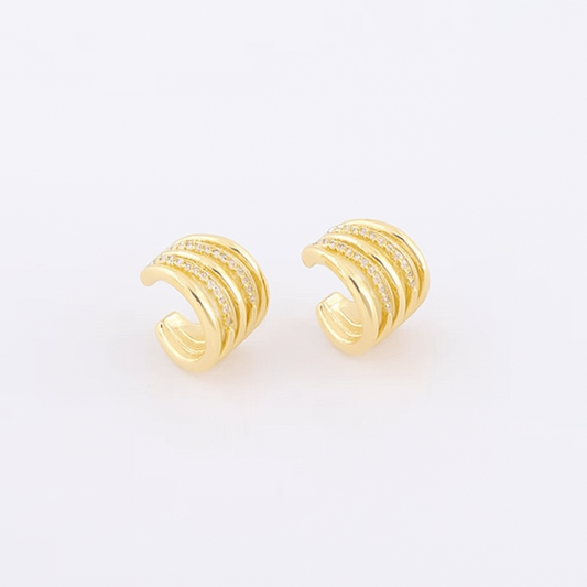 Boucles d’oreilles Miu Designs – Élégance Dorée en Acier Inoxydable
