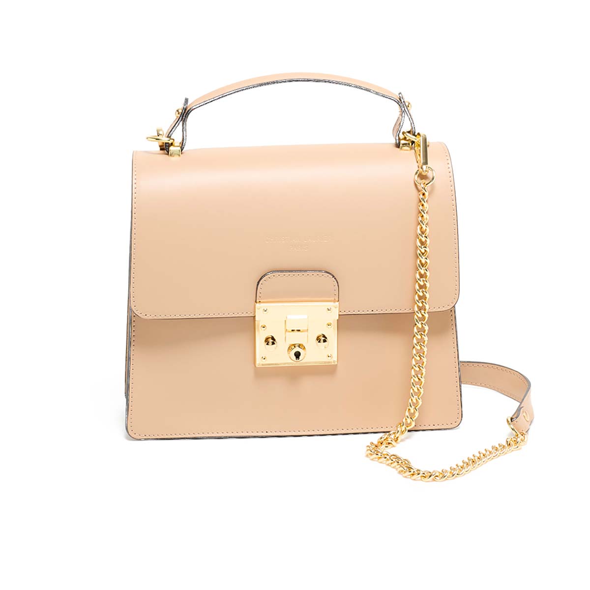 Sac à main femme Christian Laurier Iris en cuir beige