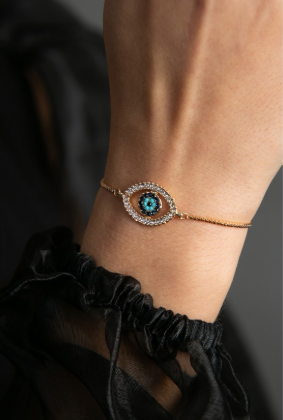 Bracelet Oeil en Argent HELIOPHILIA