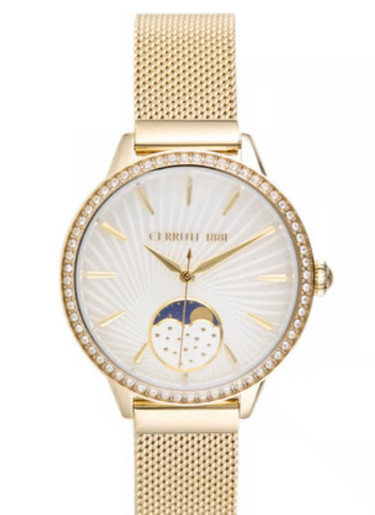 Montre Femme Cerruti 1881 – Modèle Rosara Crystals Doré