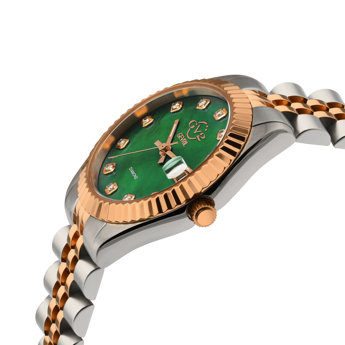 GV2 Naples 12408 – Montre femme suisse avec diamants